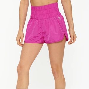 FREE PEOPLE WAY HOME SHORT MAGENTA SIZE LARGE